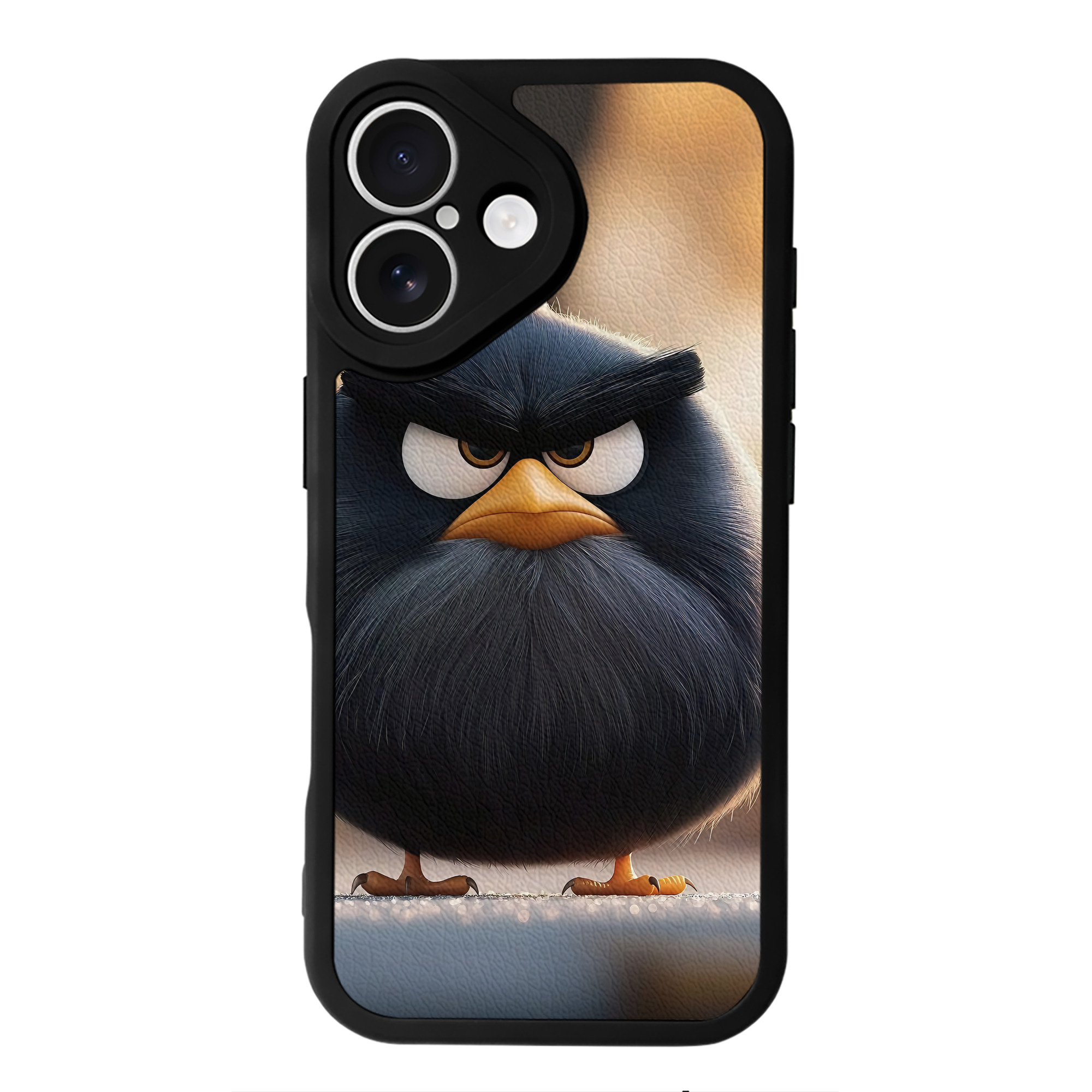 （画像用） Angry Birds アングリーバード 【iPhone 16シリーズ対応】シリコンスマホケース（レザー調） 材質：シリコン